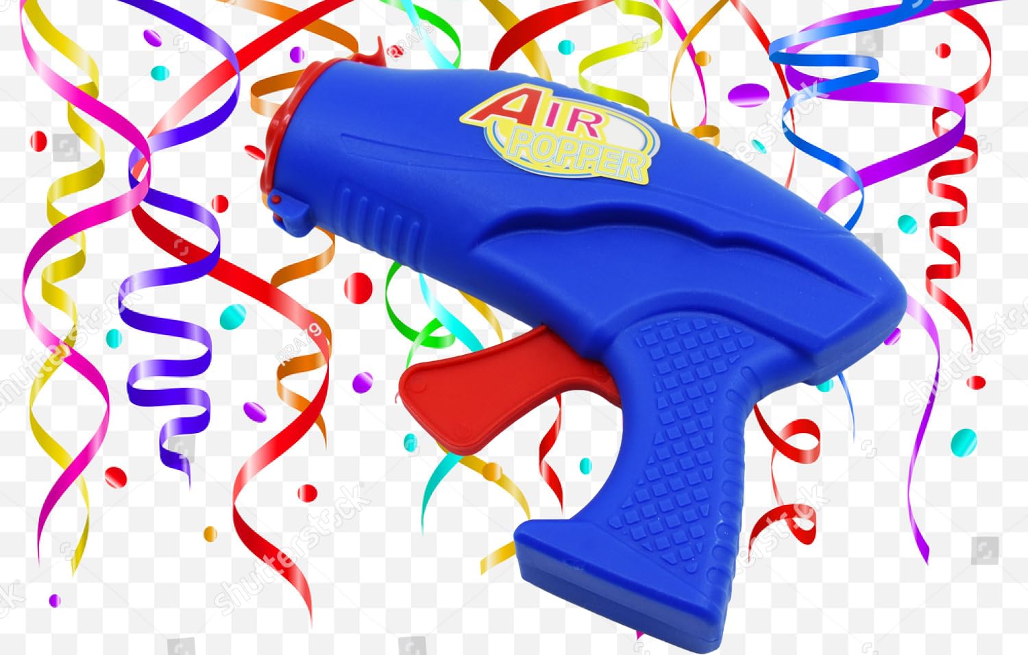 20708 Funny Mini Air Popper, Air Popper and Fishing, Confetti Party Blaster Gun, Mini Air-Powered Popper with Colorful Stars
