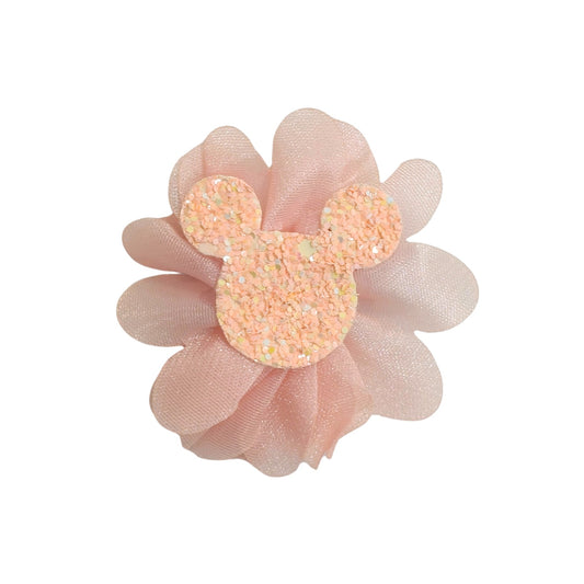 20617 {Pack of 10} Baby Girl Hair Clips Soft Flower Bow Strechable Hair clip Suitable For Newborns, Infants, Toddlers and Kids