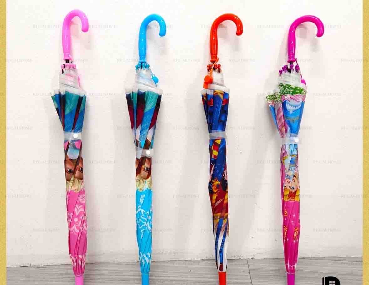 20315 Cartoon Print Kids Satan Umbrella for Boys & Girls | Cute Printed Children Umbrella for School & Rain for Girls and Boys {Random Design}