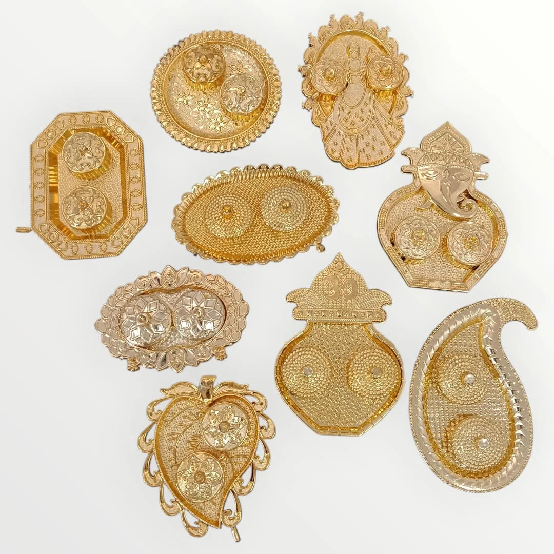 10123 Haldi kumkum holder {Random Desugn}