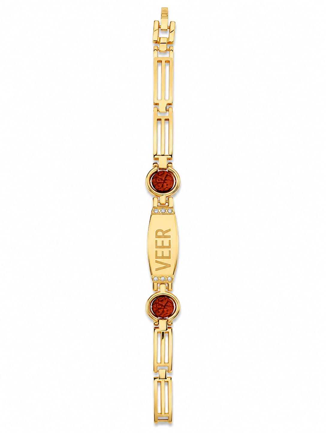 20805 Rudraksha Veera Rakhi Bracelet for Men  Spiritual Jewellery for Daily Wear & Festivals