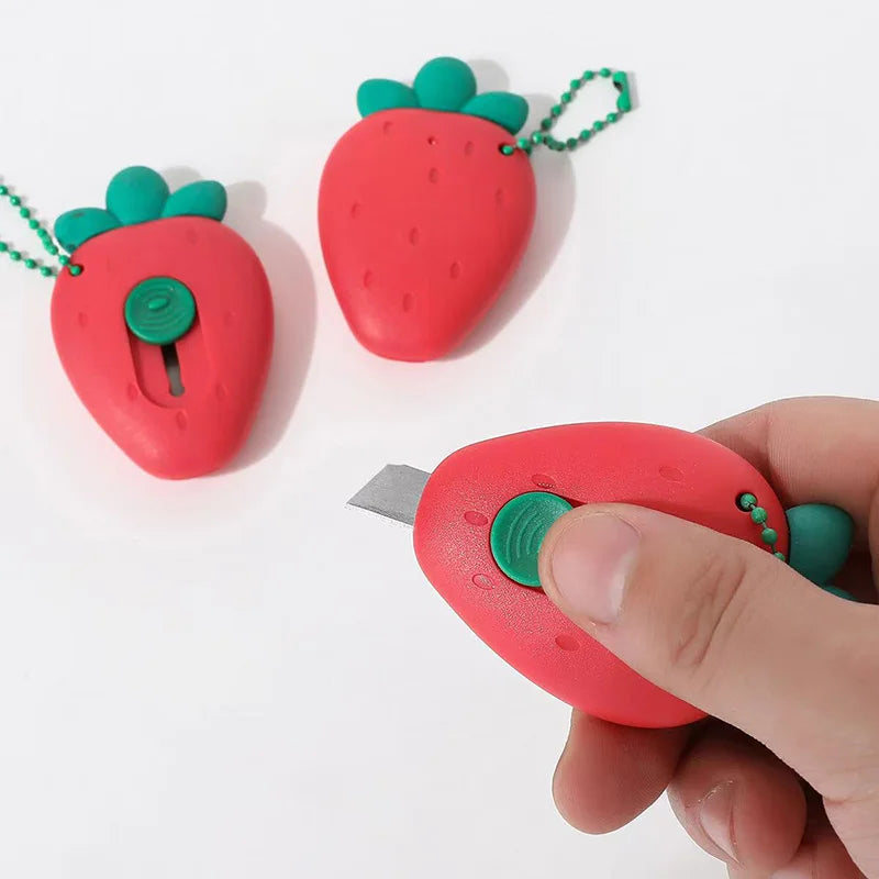 20032 {Pack of 12} Mini Strawberry Cutter Office School Stationery for Students