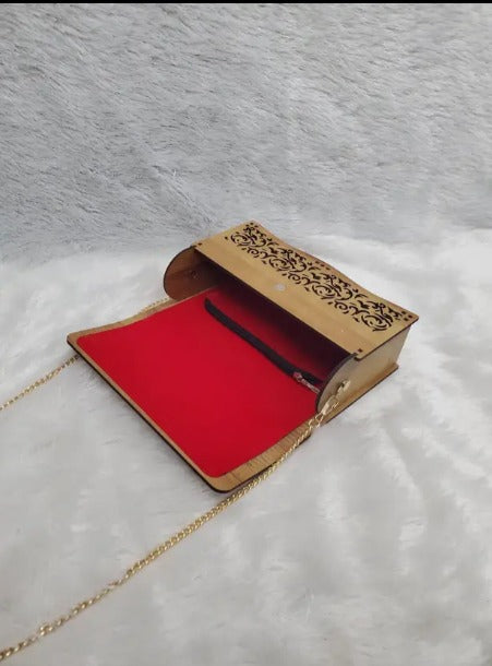 20031 Handcrafted wooden purse for women
