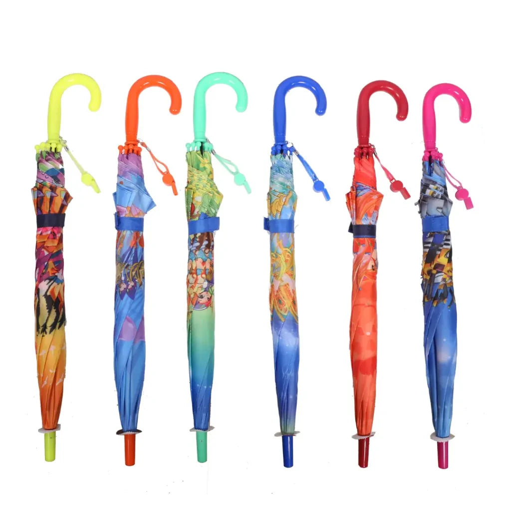 20315 Cartoon Print Kids Satan Umbrella for Boys & Girls | Cute Printed Children Umbrella for School & Rain for Girls and Boys {Random Design}