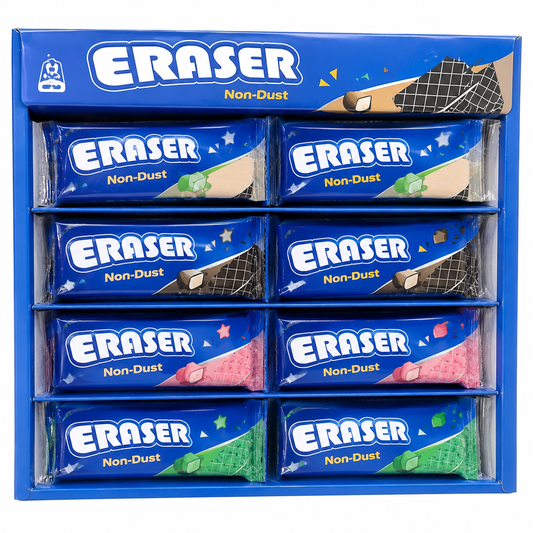 20926 Chocolate Shape Pencil Eraser for Kids, Non-Toxic Rubber, Cute Candy Design {Random Design}