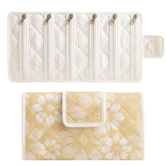 20373 Watch Organizer with 6 Zipper Compartments - Travel Organizer for Lipsticks & Accessories, Portable, Lightweight, Durable