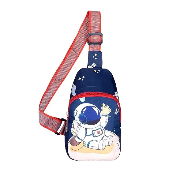 11295 Sling Crossbody Bags for Kids Teenagers Crossbody Bag Chest Bag Adjustable Strap Travel Holiday {Random Colour}