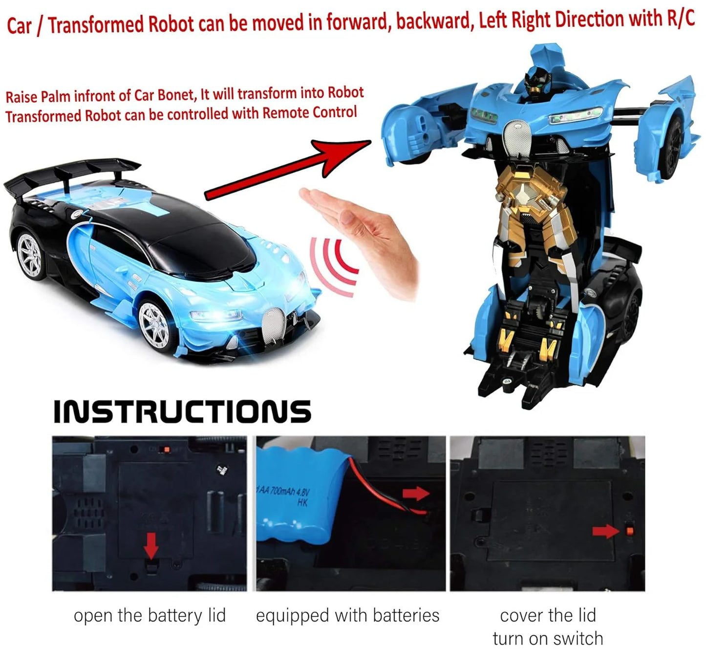 5051M Robot Transformer Remote control Car R/C