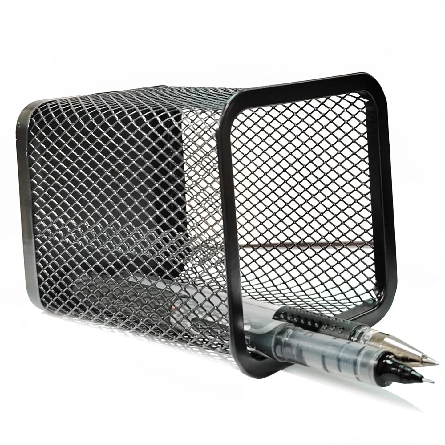 010512 Pen holder Iron art hollowed out desktop storage bucket simple student stationery