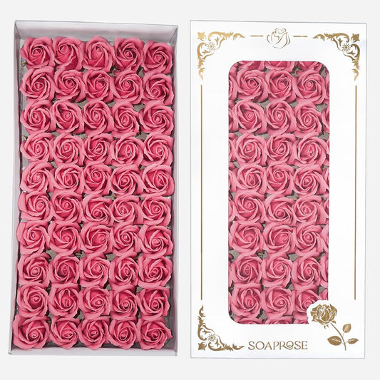 10881 10881 Decor Premium Artificial Rose Box - 50 Scented - Ideal for Decoration, Home/Office Decor, Gifts, Crafts, DIY, Bouquets, Cake Decorating {Multicolour}