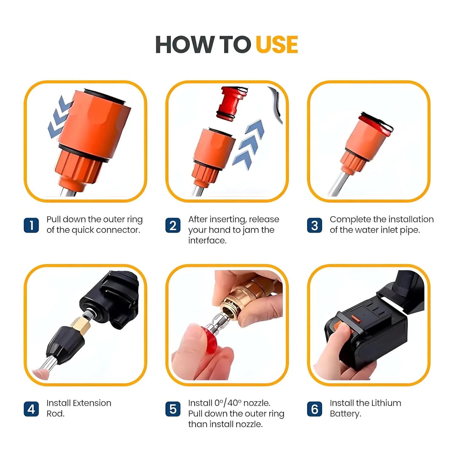 10140 Wireless High Pressure Car Washer& Car Cleaning 48v Rechargeable Electric Pressure Washer Gun Machine Tool for Car & dual battery