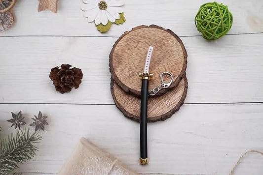 GB6675 Mini Katana Sword Anime Ninja Knife Toys Model Key Chain Key Chain {Random Design}