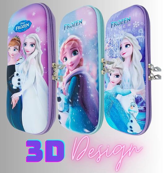 11345 3D Frozen Elsa Pencil Pouch for Girls