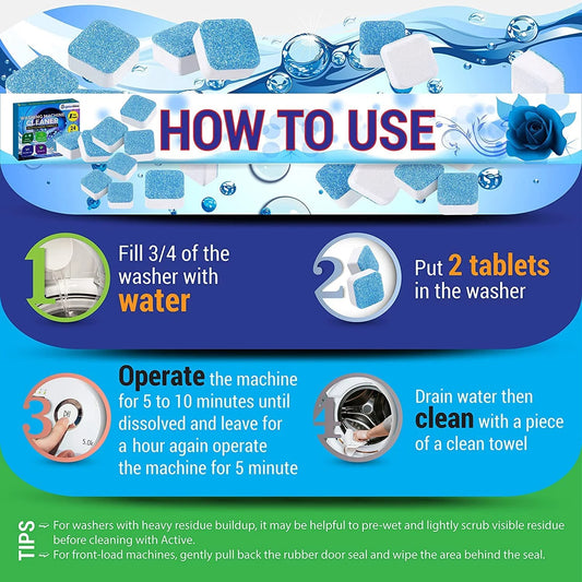 9357 Washing Machine Cleaning 12 pcs Tablet