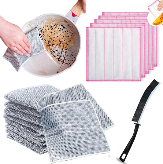 5486  Multipurpose Dishwashing Non-Scratch Cleaning Cloth for Kitchen