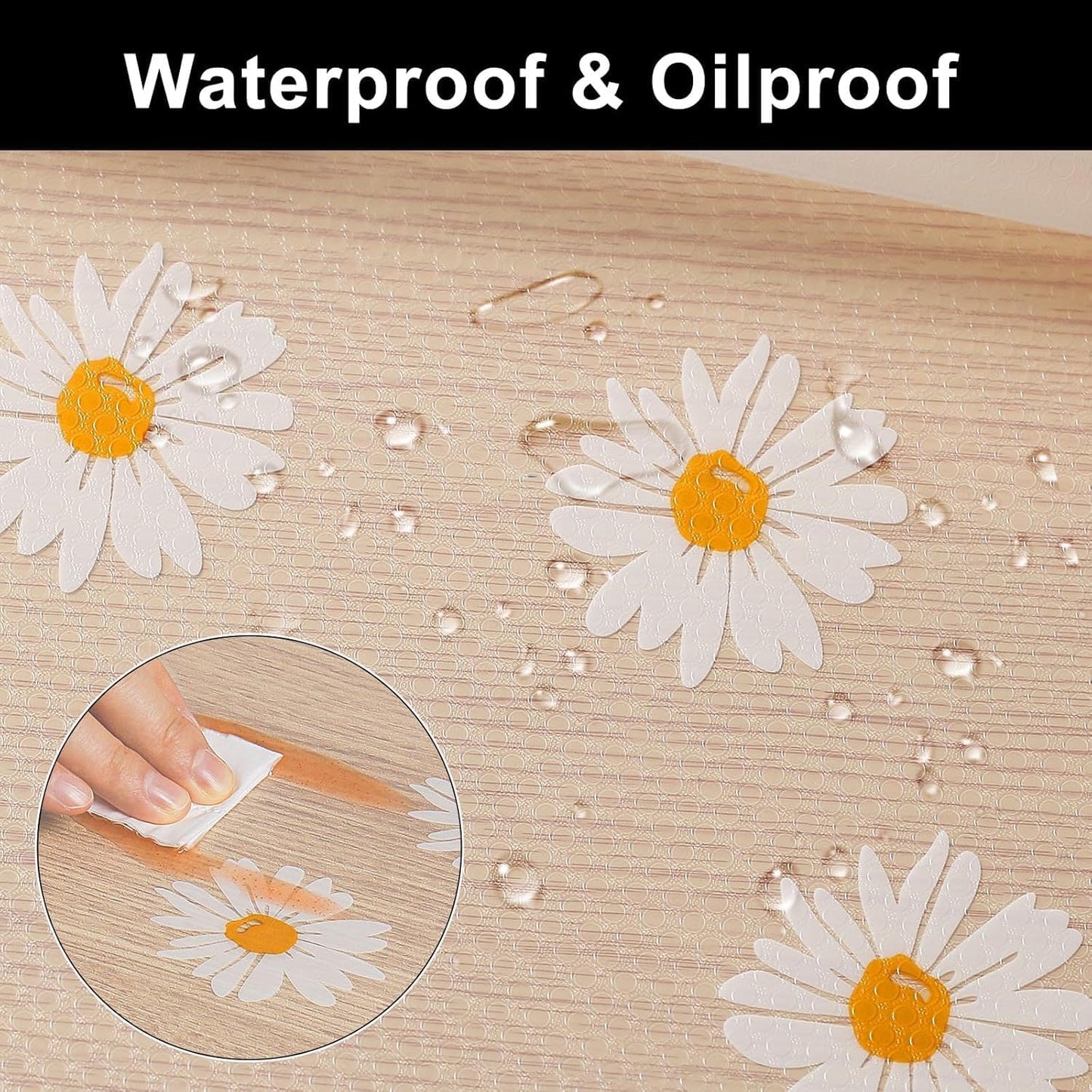 20557 Anti-Slip Drawer & Shelf Mat Roll | Non-Slip Kitchen Cabinet Liner | Waterproof, Washable, Multipurpose Fridge/Drawer/Closet Mat {Random Design}