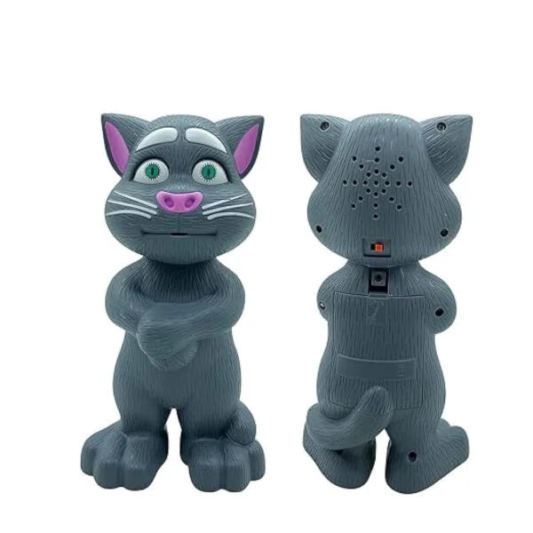 LX 638A Talking Tom with AI Touch Sensitive and Recording for Kids, Gray