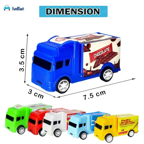 LM-627 “Set of 6 Pcs “Pull Push Van Toys, Vehicle Toys for Kids
