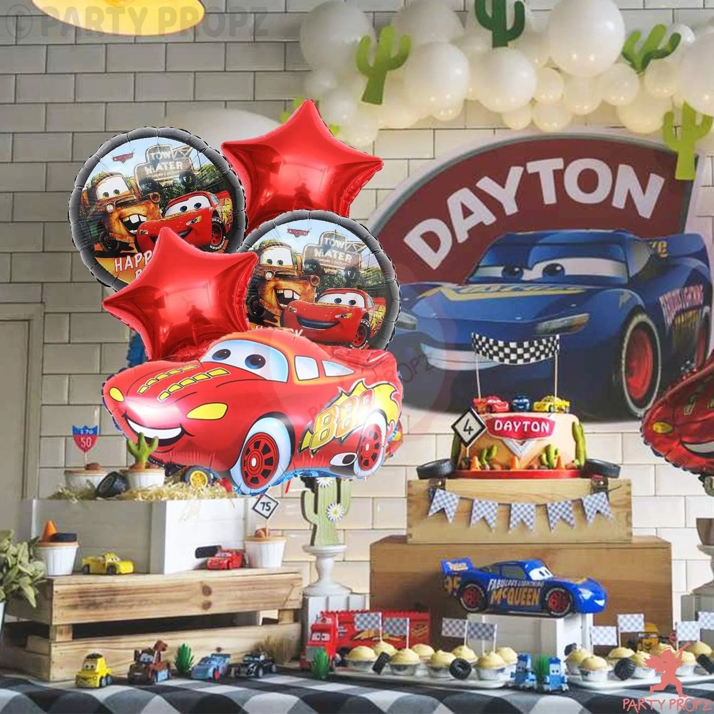 10169 Car Theme Foil Balloon – Set of 5 Pcs