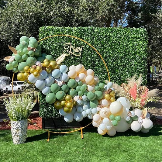 21082 Round Balloon Arch Stand 4ft. Gold Decoration Backdrop Frame