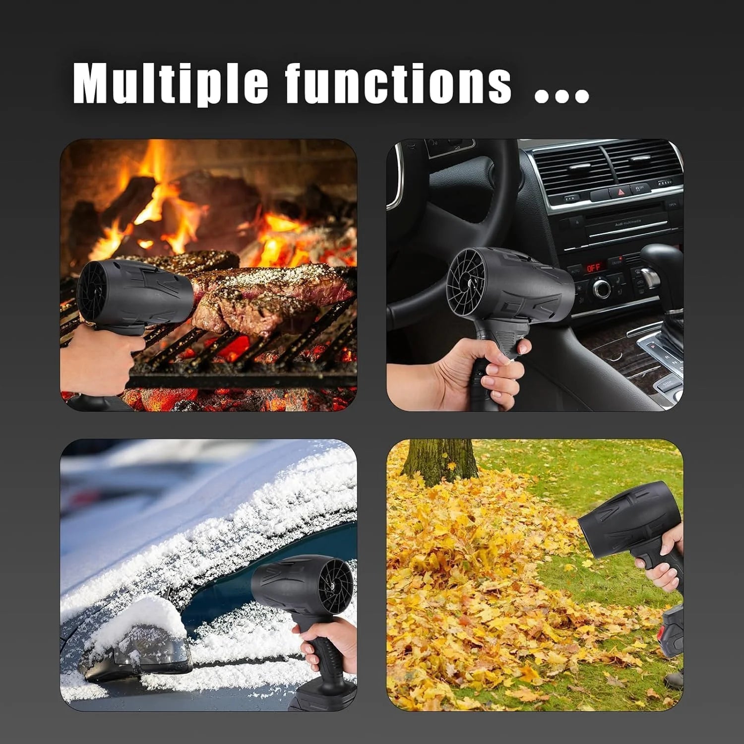 11309 Jet Fan Powerful Handheld Air Blower for Keyboard, Car, Home & Outdoor Cleaning Single Battery