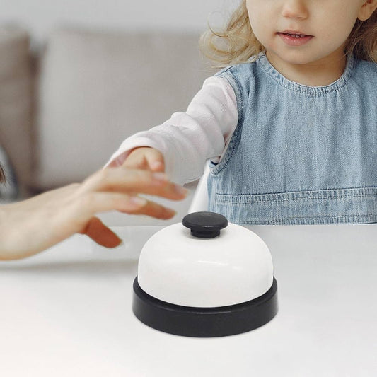 11095 Ring Bell Service Bell for Restaurant, Hotel, Desk, Blue and White Colour, Table Counter Bell