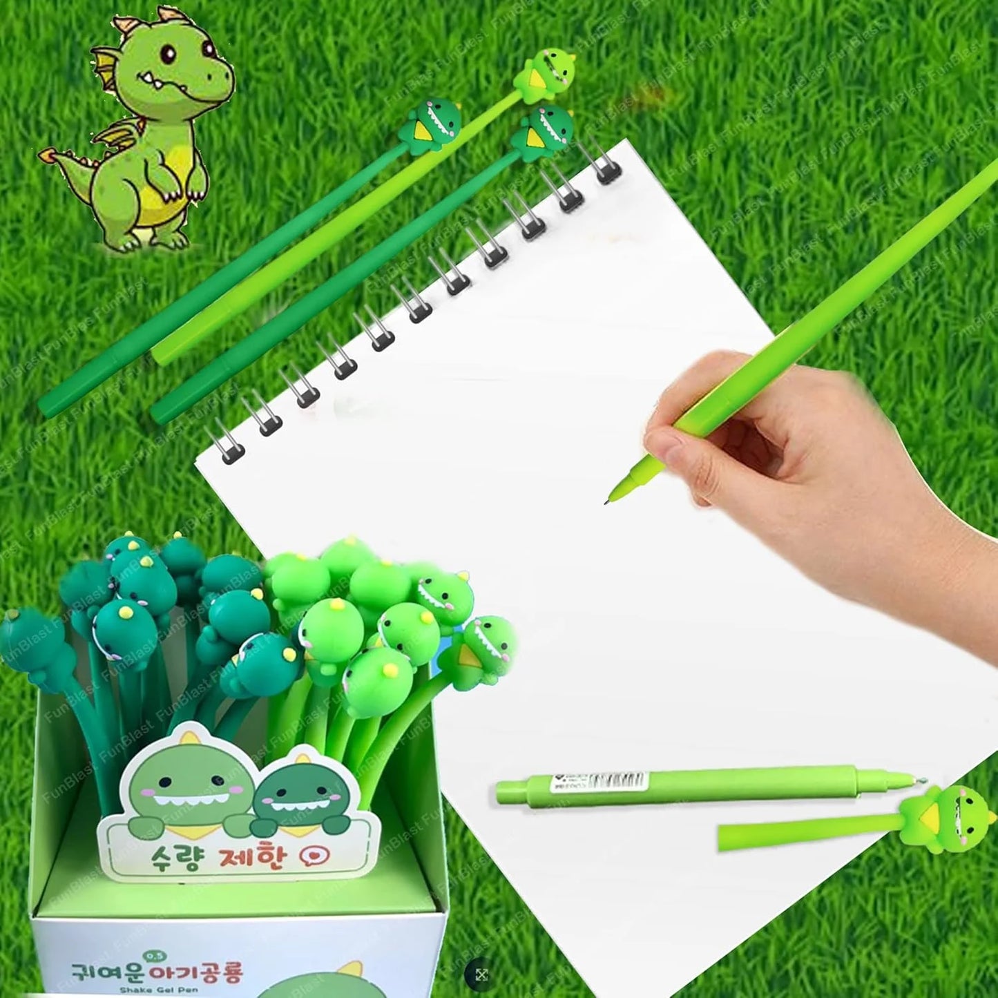 7241 Silicone Shake Gel Pen – Silicone Gel Pen for Smooth Writing with Cute Cartoon Topper