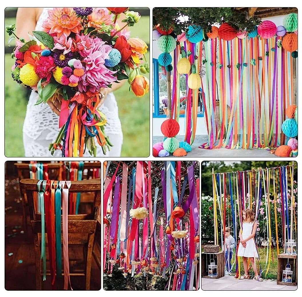 20035 Satin Dark Pink Ribbon 1 Inch 10mtr Each Dark Pink Pink Satin Ribbon (Pack of 5)