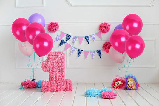 20455 (50 Pcs) Dark Pink Metallic Balloons
