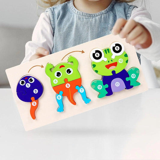 CN -14478 Animla random wooden Puzzle toy