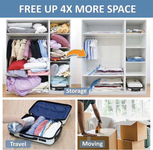 7140 Vacuum storage bags 5 bags and pump