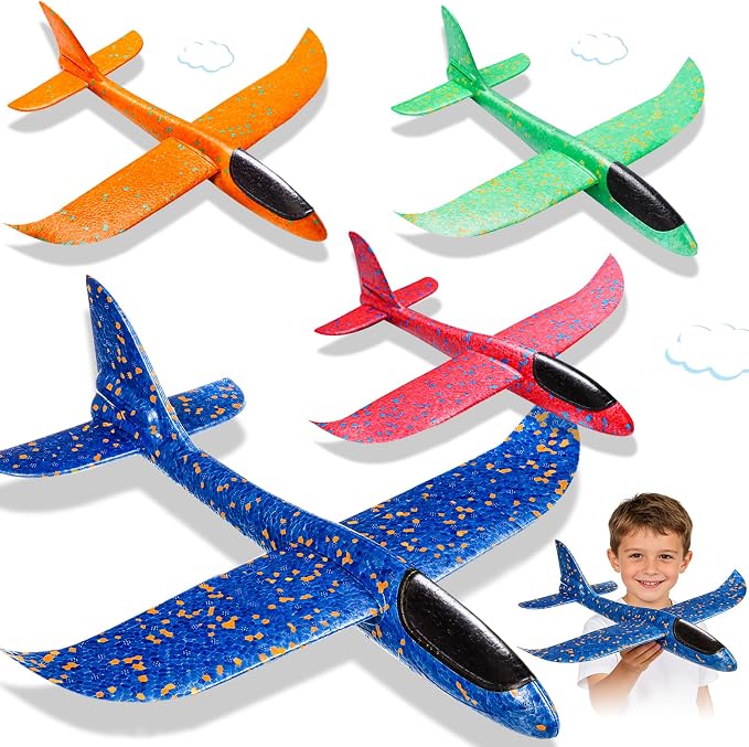 21056 Aeroplane toy, Foam aeroplane for children toy | For outdoor flyers, planes airplane throwing gliders, children's day gifts, boy girl birthday gifts