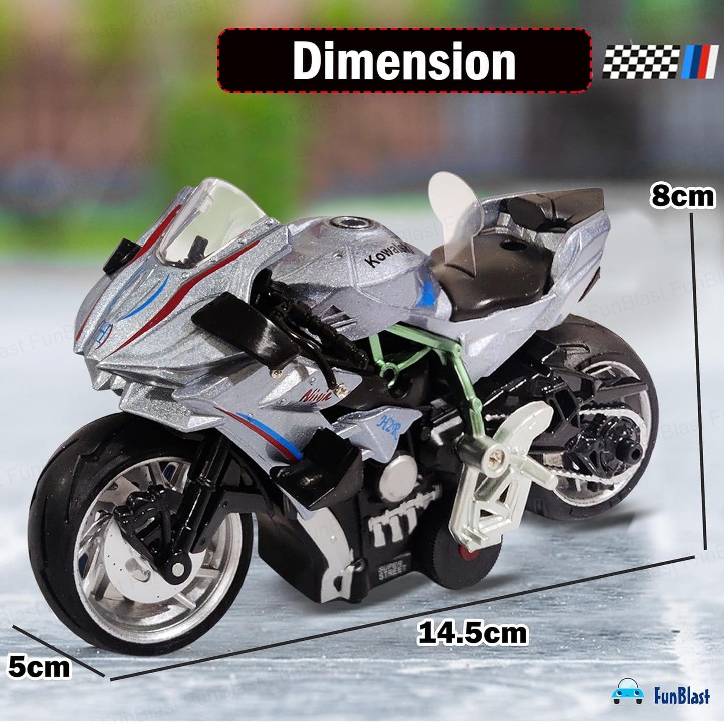 LMI-2045 Die-Cast Sports Bike Toy for Kids – Motorcycle Toy, Friction Power Metal Bike with Light and Sound Effects, Alloy Vehicles Toys for Boys {Multi Colour}