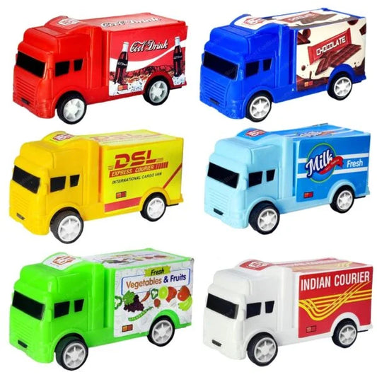 LM-627 “Set of 6 Pcs “Pull Push Van Toys, Vehicle Toys for Kids