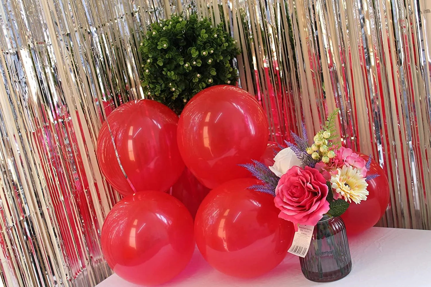 2083 (50pcs) red Metallic Balloons