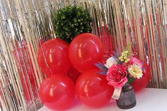 2083 (50pcs) red Metallic Balloons