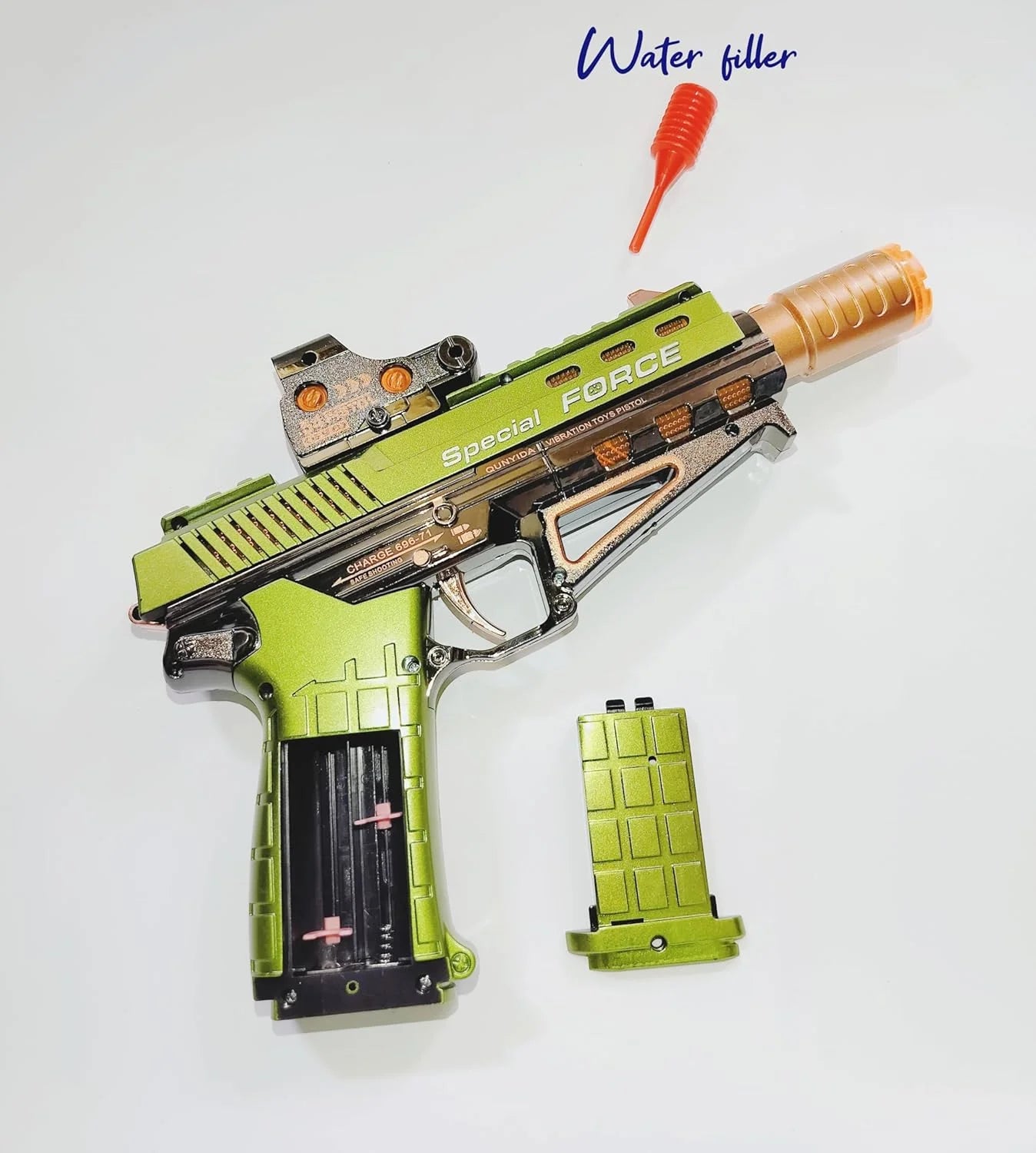 696-71 Special Force Toy Gun for Kids – Flashing Lights, Vibration Sound, Battery Operated Pistol Smoke Toy – Attractive Colors – Water Smoke Toy Gun