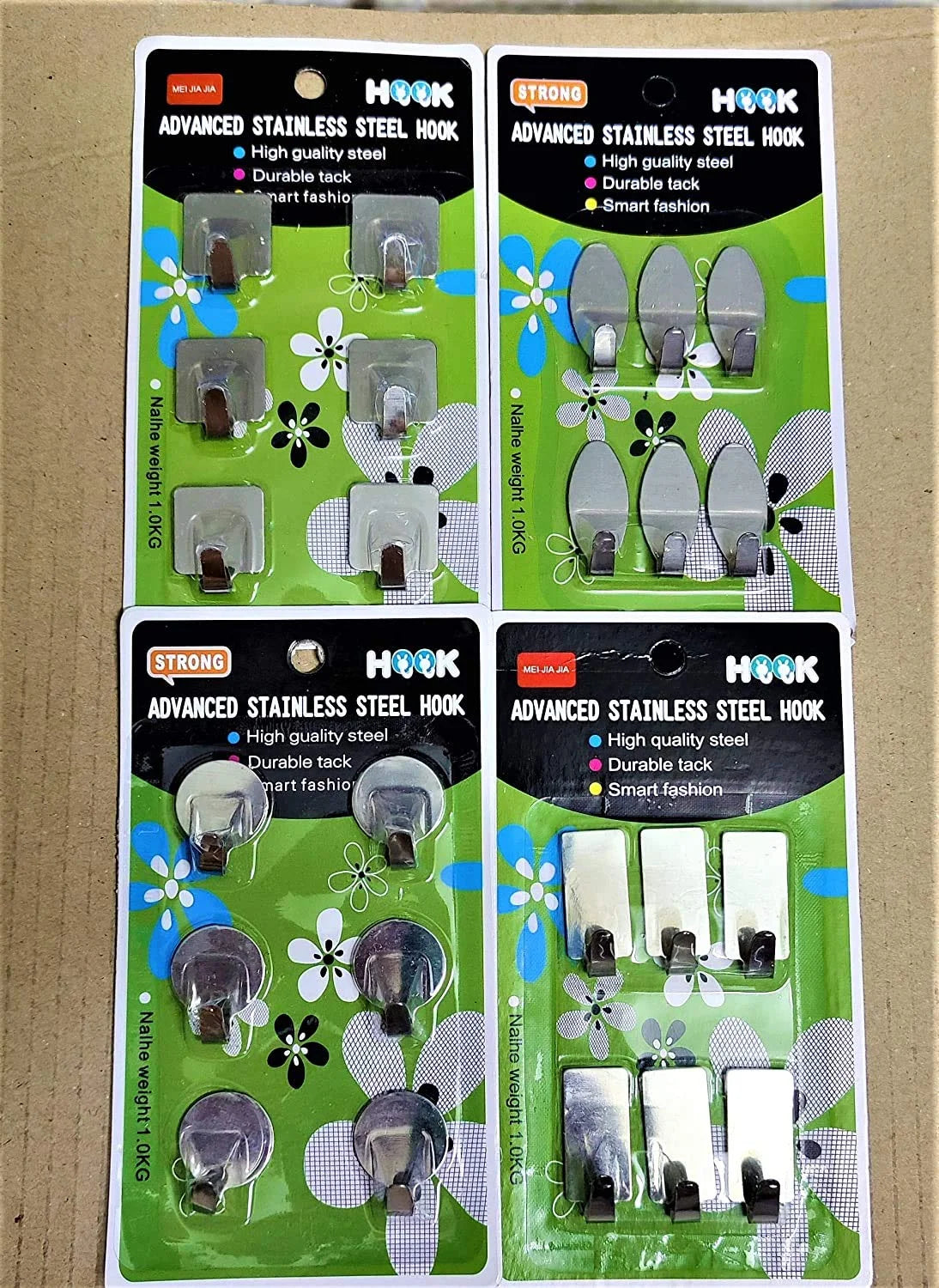 333 Stainless Steel 6 Pieces Hooks