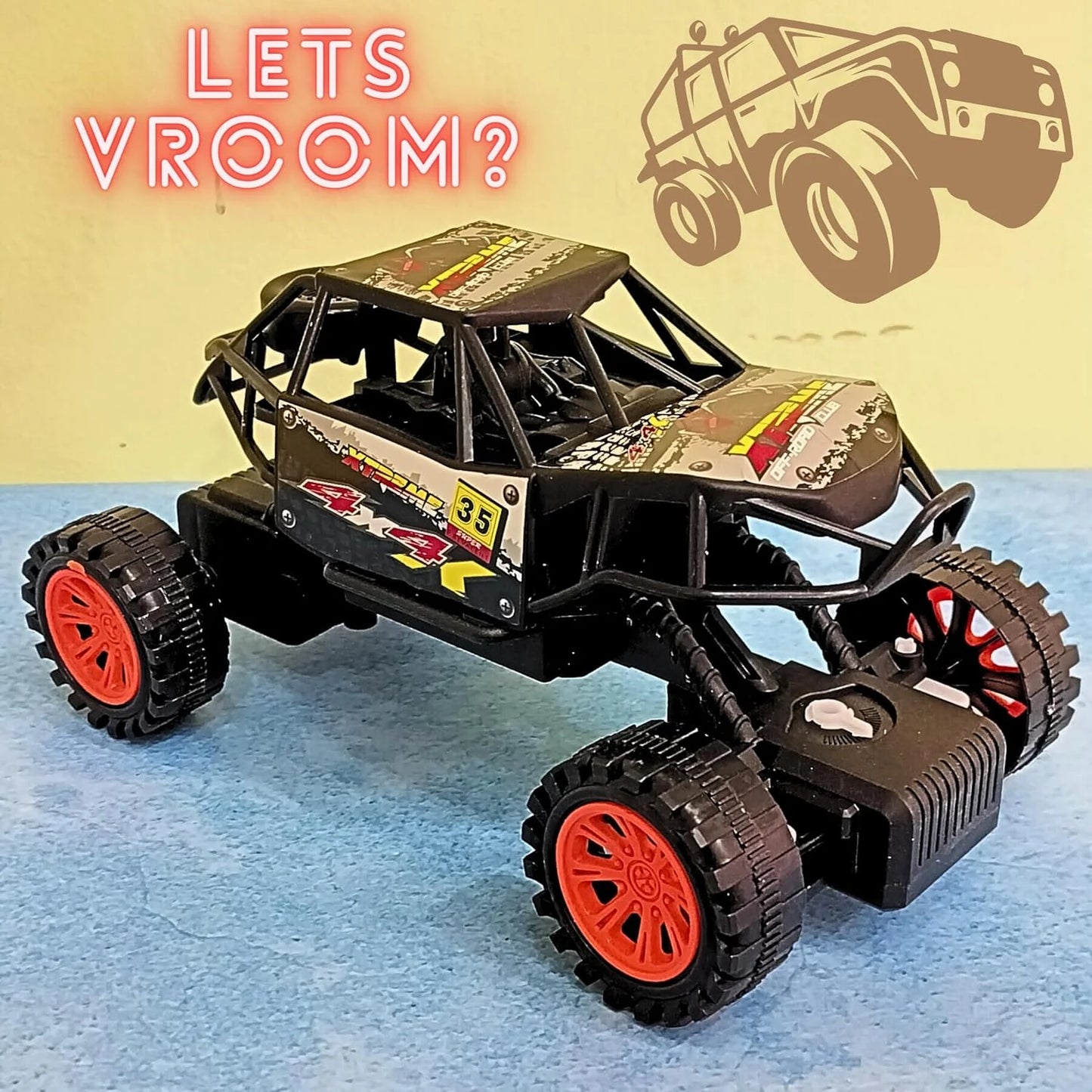 183A Rc Car 4X4 Offroad High Speed, Monster Truck Remote Control Car for Kids and Adults (21 Cm)4