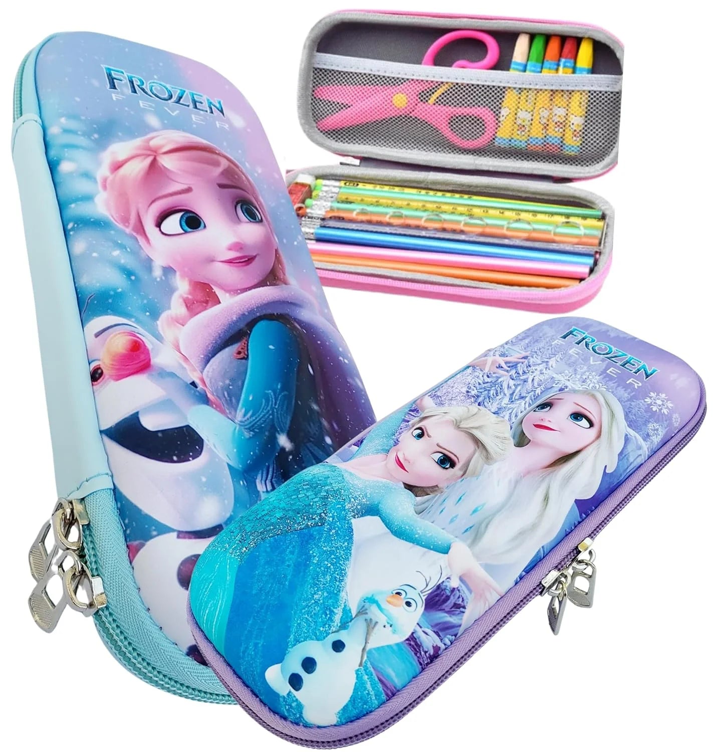 11345 3D Frozen Elsa Pencil Pouch for Girls