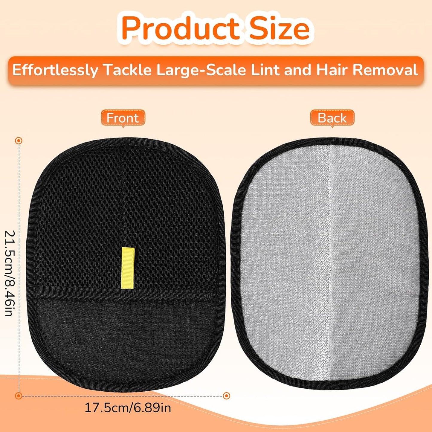 20768 Hair Removal Gloves for Cats Dogs Reusable Pet Hair Remover Tool Mitt for Clothing Furniture Couch Carpets and Car Seats