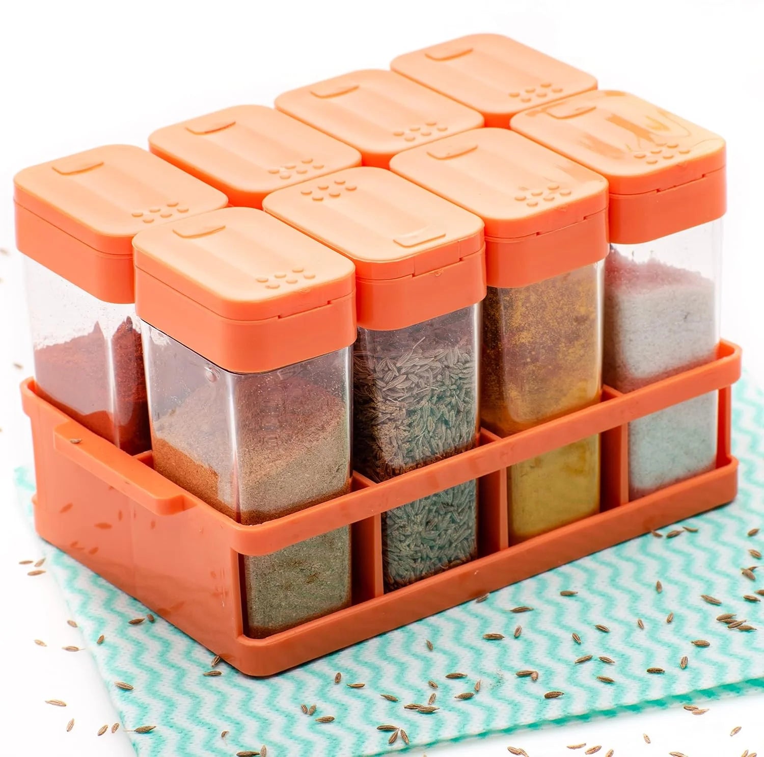 10391 Masala Dabba | Modern Container Set for Kitchen | Storage Box (Multicolor)