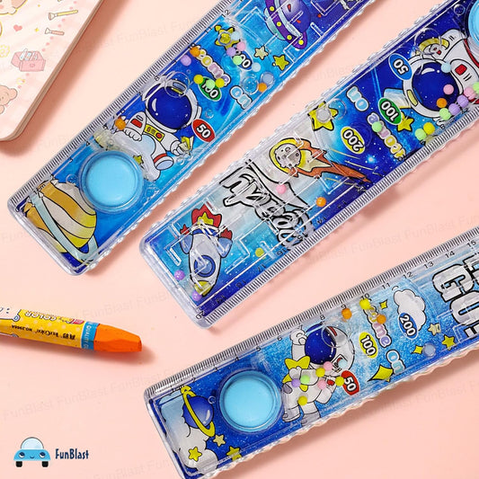 20943 FunBlast Scale Ruler for Kids – 20 Cm Long Scales with Ball Game & Puzzle for Kid, Scales Ruler Set for Students, Stationary Gifts for Kid {Random Design}