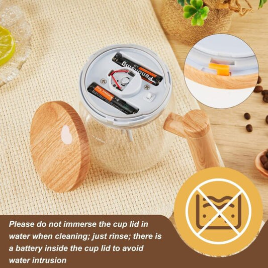 A-750 Glass 500 mL Self Stirring Coffee Mug-Electric High Speed Mixing Cup, For Home