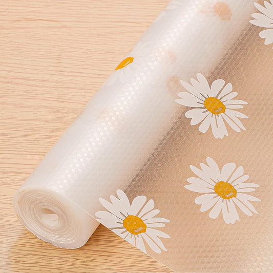 20557 Anti-Slip Drawer & Shelf Mat Roll | Non-Slip Kitchen Cabinet Liner | Waterproof, Washable, Multipurpose Fridge/Drawer/Closet Mat {Random Design}
