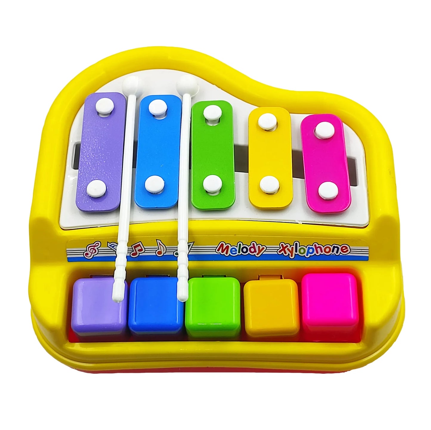 20090 2 in 1 Mini Piano and Xylophone Toy with Colorful Keys