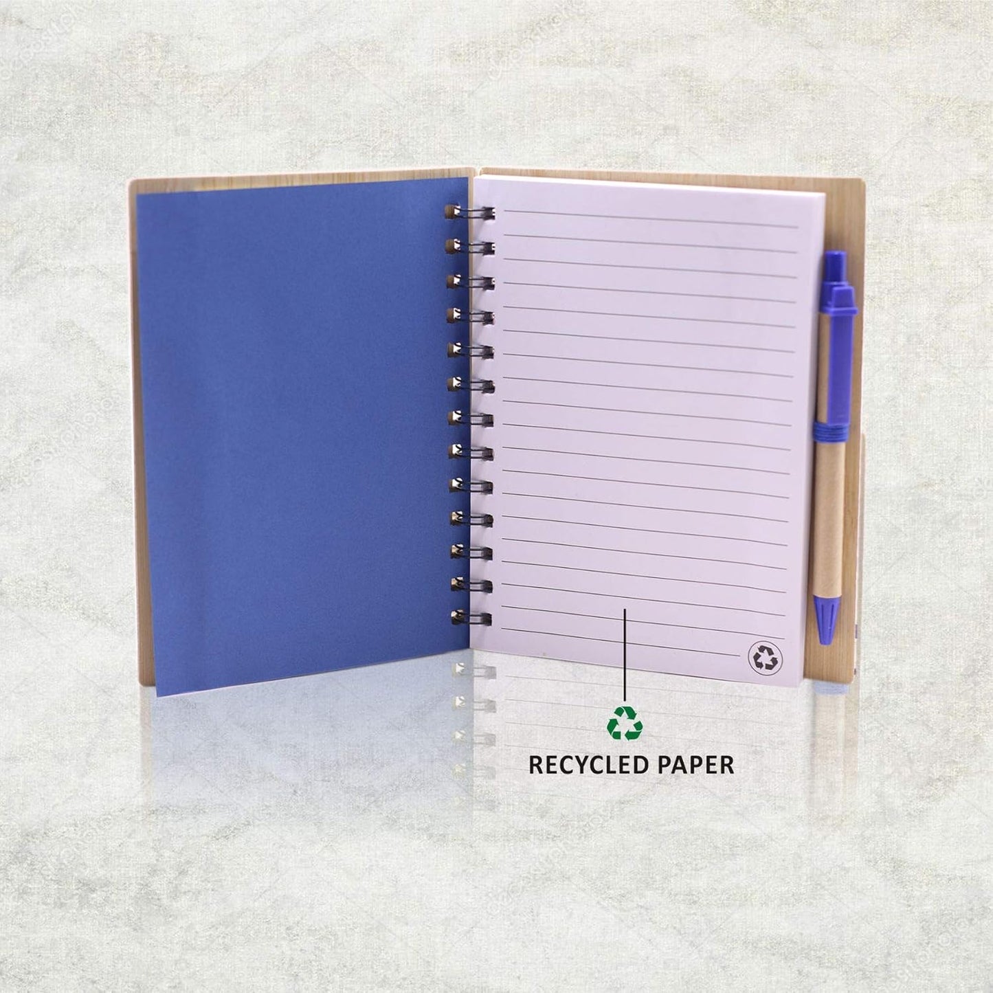 3291 THE SHOPPE Diary and Pen + Black Pen Free (15 Designs and Color Options) (Wooden, Multicolor)