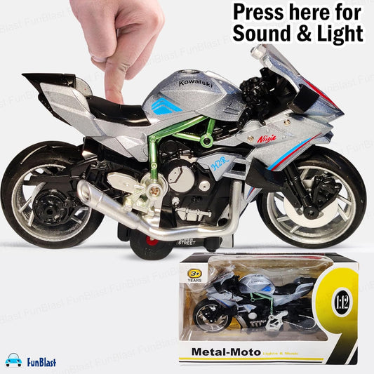 LMI-2045 Die-Cast Sports Bike Toy for Kids – Motorcycle Toy, Friction Power Metal Bike with Light and Sound Effects, Alloy Vehicles Toys for Boys {Multi Colour}