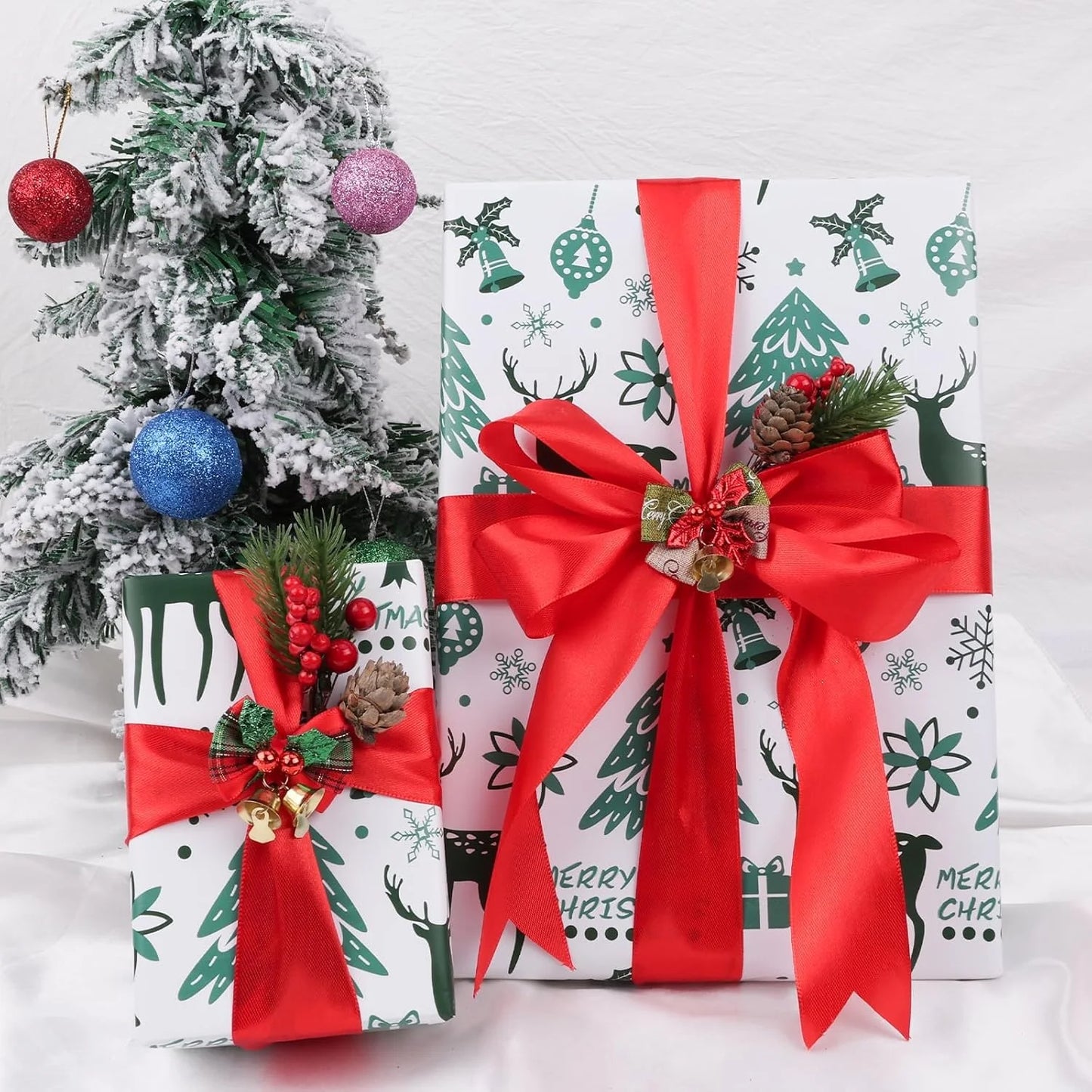 10018 ( 5 pcs ) 1 inch Red Satten Ribbon