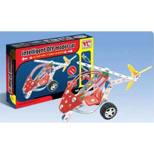 58010B Intelligent Diy Model Car Metal Air Force Puzzle Kits for Kids